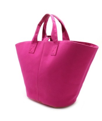 HERMES Hermes Panied Plage MM Tote Bag Handbag Canvas Leather Pink Amélioration de cerveau avec