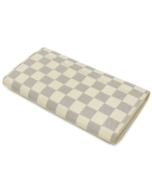 LOUIS VUITTON Louis Vuitton Damier Azur Portofeuil Sarah Bi-Fold Wallet Long N63208 pas cher chine