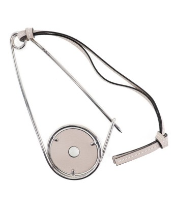 LOEWE Loewe Mechano Bag Charm Leather Gray Womens Brooch Amélioration de cerveau avec