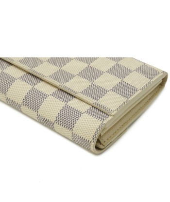 LOUIS VUITTON Louis Vuitton Damier Azur Portofeuil Sarah Bi-Fold Wallet Long N63208 pas cher chine