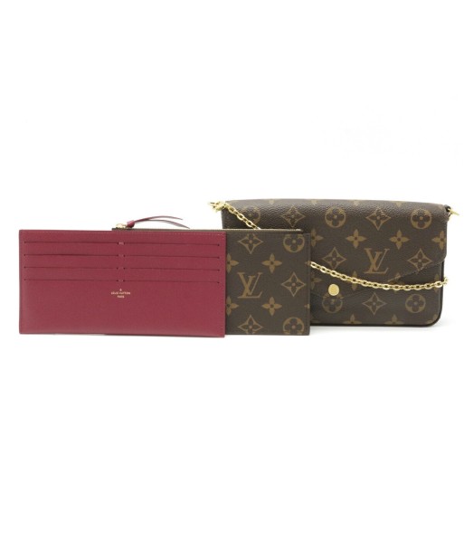 LOUIS VUITTON Monogram Pochette Felicy Felice Shoulder Bag Clutch Fuchsia M61276 pas cher 