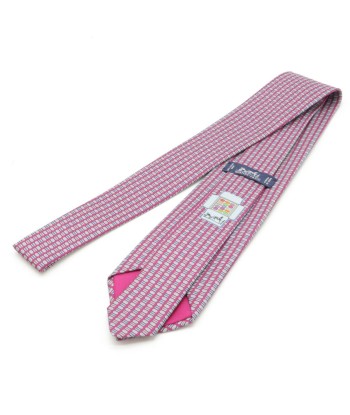 HERMES Hermes Necktie Macaron 100% Silk Pink Multicolor Pour