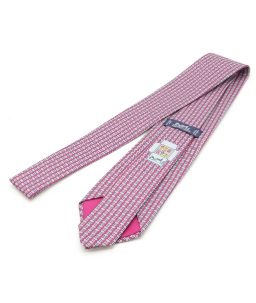 HERMES Hermes Necktie Macaron 100% Silk Pink Multicolor Pour