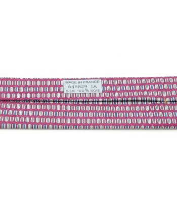 HERMES Hermes Necktie Macaron 100% Silk Pink Multicolor Pour