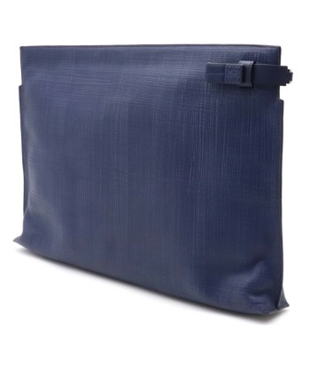 LOEWE Loewe Linen T Pouch Clutch Bag Second Multi Leather Navy Blue 109 Vous souhaitez 