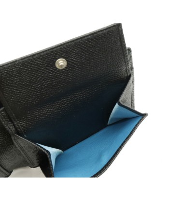 BVLGARI Bvlgari Man Bi-Fold Wallet Grain Leather Black Blue 30396 En savoir plus