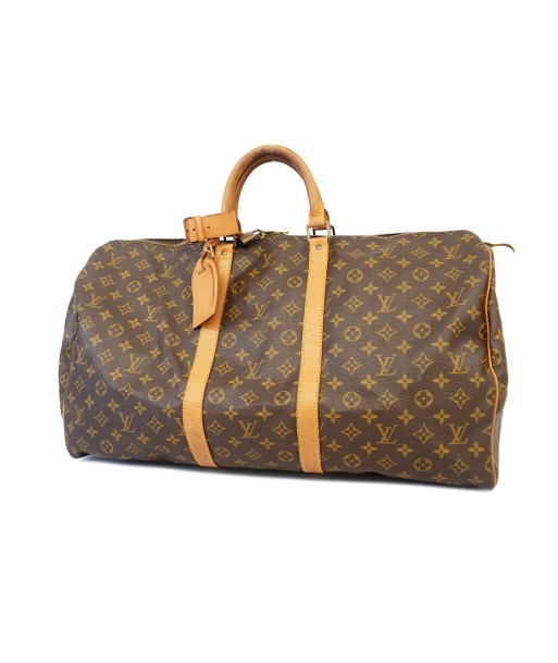 Auth Louis Vuitton Boston Bag Monogram Keepol 55 M41424 Unisex Profitez des Offres !