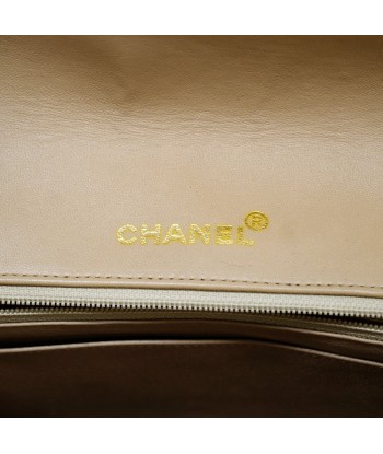 Auth Chanel Matelasse Diana Flap Single Chain Womens Leather Shoulder Bag Beige de technologie