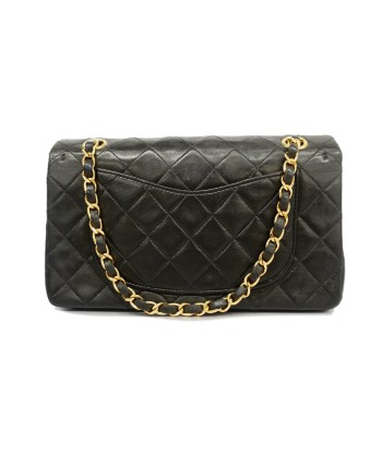 Auth Chanel Shoulder Bag Matrasse W Flap W Chain Lambskin Black Gold Metal votre