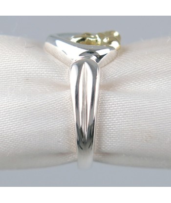 TIFFANY & Co. Tiffany Ribbon Silver 925 K18 Gold No. 7.5 Womens Rings / de votre