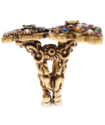 GUCCI Gucci Crystal Butterfly Ring Gold Plater No. 12 Multicolor Ladies / en ligne