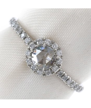 AHKAH Vivienne Rose Pt900 Platinum Diamond No. 8.5 0.3 Ladies Rings / hantent personnes