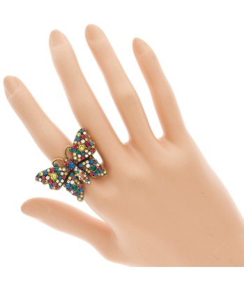 GUCCI Gucci Crystal Butterfly Ring Gold Plater No. 12 Multicolor Ladies / en ligne