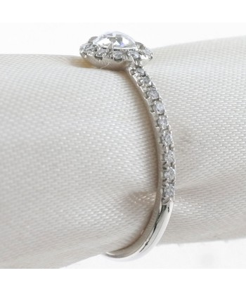 AHKAH Vivienne Rose Pt900 Platinum Diamond No. 8.5 0.3 Ladies Rings / hantent personnes