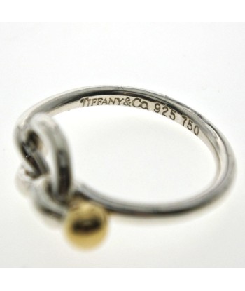 TIFFANY & Co. Tiffany Hook Eye Silver 925 K18 Yellow Gold No. 9 Ladies Ring / d'Europe débarque