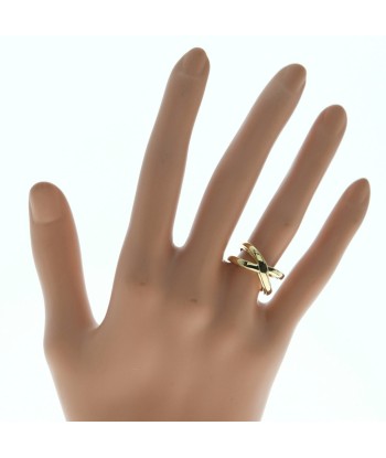 Tiffany Infinity Double Cross Elsa Peretti K18 Gold No. 8 Womens Rings / la colonne vertébrale