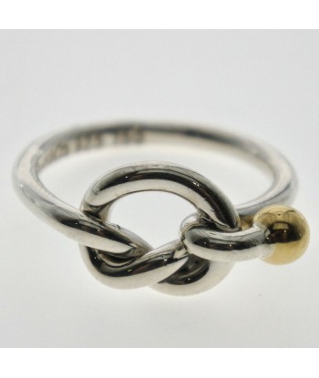 TIFFANY & Co. Tiffany Hook Eye Silver 925 K18 Yellow Gold No. 9 Ladies Ring / d'Europe débarque