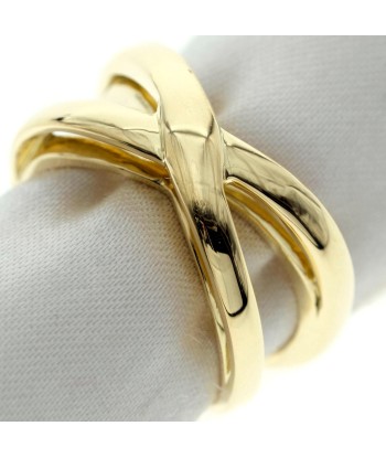 Tiffany Infinity Double Cross Elsa Peretti K18 Gold No. 8 Womens Rings / la colonne vertébrale