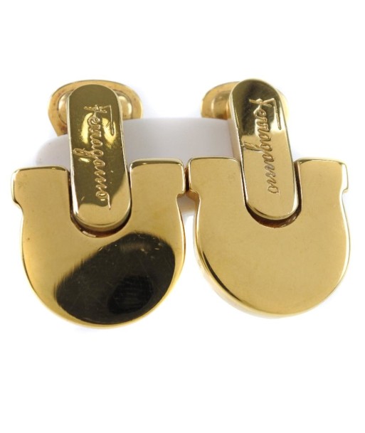 Salvatore Ferragamo Gancio Gold Plated Womens Earrings Véritable concentré