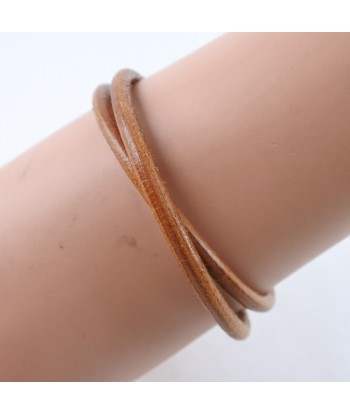 HERMES Hermes Jumbo Choker Leather Brown Womens Bracelet sur le site 