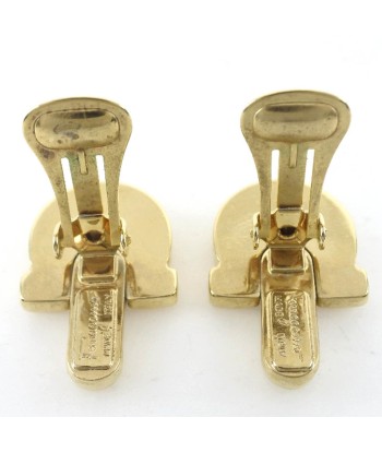 Salvatore Ferragamo Gancio Gold Plated Womens Earrings Véritable concentré