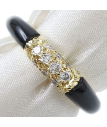 Van Cleef & Arpels Philippines K18 Yellow Gold Onyx Diamond No. 10 Ladies Ring / S sélection de produits