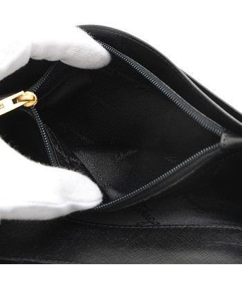 Salvatore Ferragamo Gancini Leather Long Wallet (bi-fold) Black JUSQU'A -70%! 