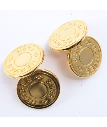 HERMES Hermes Serie Gold Plated Mens Cufflinks outlet