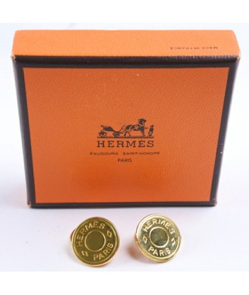 HERMES Hermes Serie Gold Plated Mens Cufflinks outlet