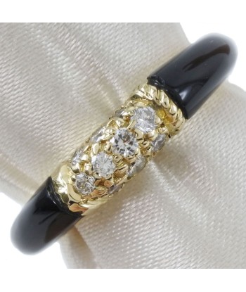 Van Cleef & Arpels Philippines K18 Yellow Gold Onyx Diamond No. 10 Ladies Ring / S sélection de produits