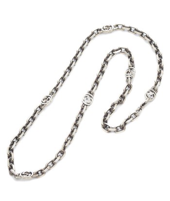 Gucci Interlocking G Chain Necklace Silver SV925 616941 Jusqu'à 80% De Réduction