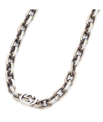 Gucci Interlocking G Chain Necklace Silver SV925 616941 Jusqu'à 80% De Réduction