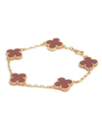 Van Cleef & Arpels Alhambra Bracelet 5 Motif Carnelian K18YG pour bénéficier 