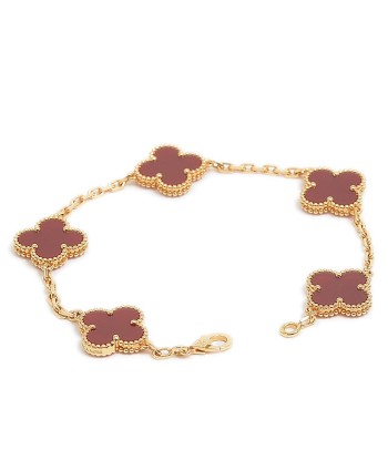 Van Cleef & Arpels Alhambra Bracelet 5 Motif Carnelian K18YG pour bénéficier 