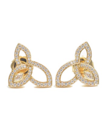 Harry Winston Lily Cluster Earrings K18YG Diamond EADYMQRFLC la colonne vertébrale