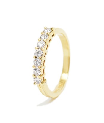 Tiffany Shared Prong Setting Half Circle Ring 7P Diamond K18YG No. 10 Dans la société mordern