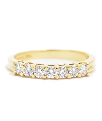 Tiffany Shared Prong Setting Half Circle Ring 7P Diamond K18YG No. 10 Dans la société mordern