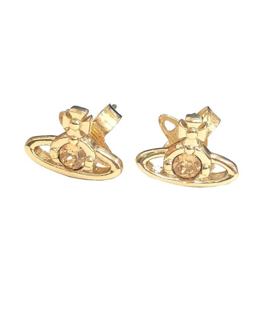 Vivienne Westwood Nano Solitaire Earrings Orb Crystal NANO SOLITAIRE Gold Color france