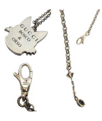 Gucci GUCCI BOSCO & ORSO necklace Boston terrier dog AG925 silver ladies Economisez 