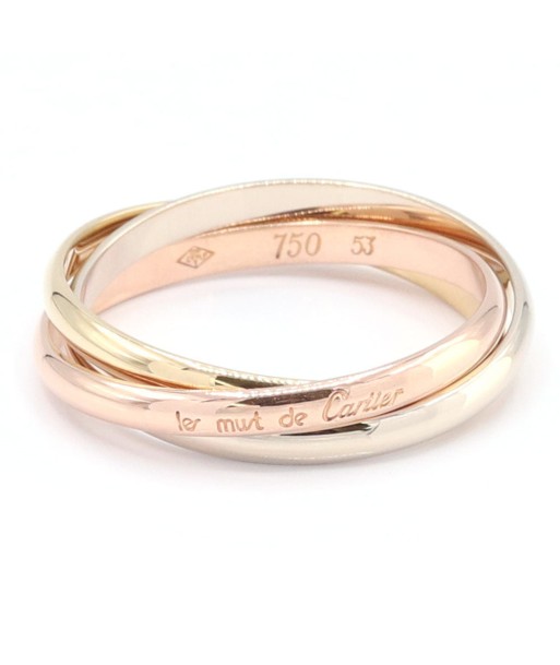 Cartier Ring Trinity K18 PG YG WG Pink Gold Yellow White Size 13 Narrow Jewelry Ladies solde