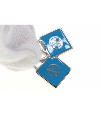 Louis Vuitton Pin Badge Not For Sale Silver Blue Metal Womens Mens Brooch Titac Limited LV À commander