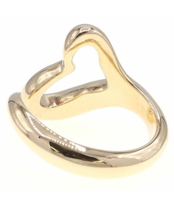 Tiffany Ring Elsa Peretti Open Heart K18 YG Yellow Gold No. 6 Jewelry Ladies soldes