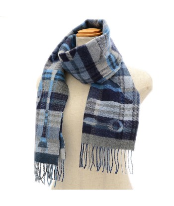 Hermes Cashmere Scarf Blue shop