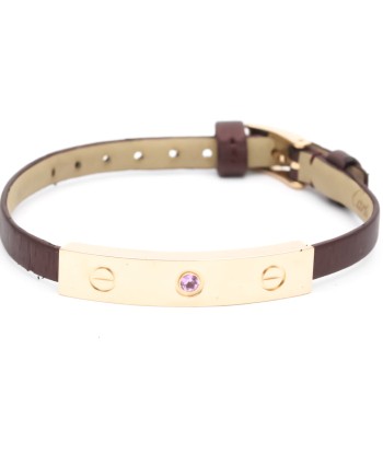 Cartier Love Leather Bracelet LeatherPink Gold (18K) Sapphire Charm Bracelet Pink Gold 50-70% off 