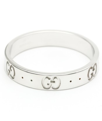 Gucci Icon White Gold (18K) Band Ring basket pas cher