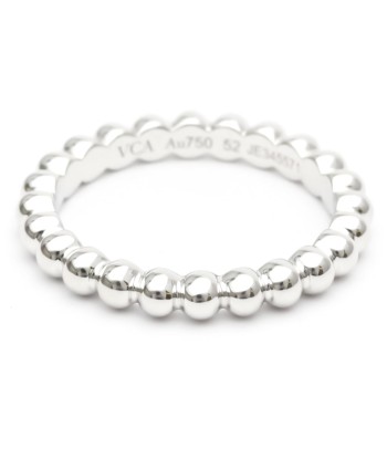 Van Cleef & Arpels Perlee  VCARN9PC00 White Gold (18K) Fashion No Stone Band Ring Silver soldes