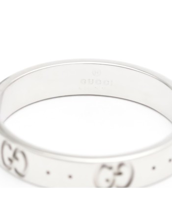 Gucci Icon White Gold (18K) Band Ring basket pas cher