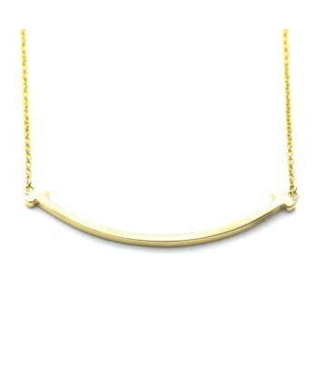 Tiffany Smile Yellow Gold (18K) No Stone WomenMen Fashion Pendant Necklace solde