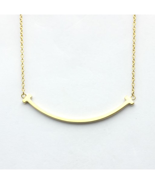 Tiffany Smile Yellow Gold (18K) No Stone WomenMen Fashion Pendant Necklace Les magasins à Paris et en Île-de-France