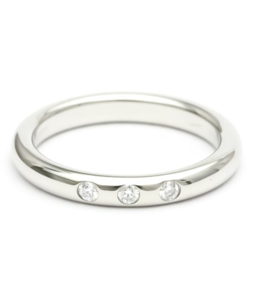 Tiffany Stacking Band Ring Elsa Peretti 3P Diamond Platinum Fashion Diamond Band Ring Carat/0.06 En savoir plus